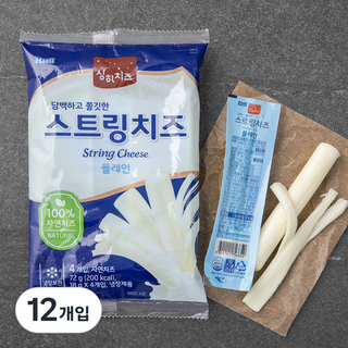 상하치즈 플레인 스트링 치즈, 18g, 4개입, 3개