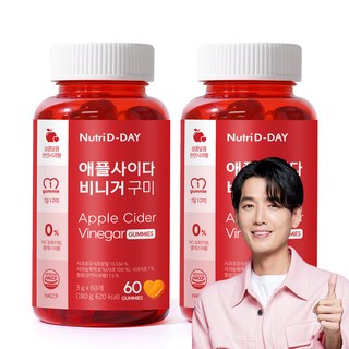 Nutri D-DAY 蘋果西打醋軟糖果凍, 2個, 180g