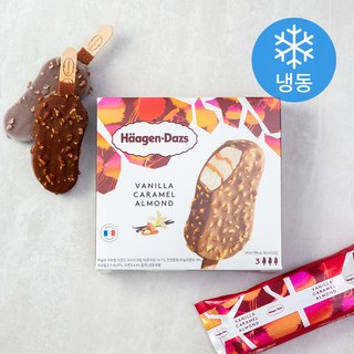 하겐다즈 멀티바 아이스크림 바닐라 캐러멜 아몬드 (냉동), 80ml, 3개입, 1개