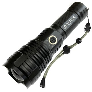 미나티 충전식 XHP 70.2 줌 기능 LED 손전등, 블랙, 1개 hc262 미나티 충전식 XHP 70.2 줌 기능 LED 손전등, 블랙, 1개 hc262
