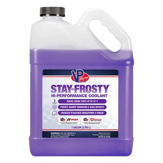 VP Racing FROSTY HI-PERFORMANCE COOLANT 水箱精, 減少引擎溫度高達14°F, 1桶