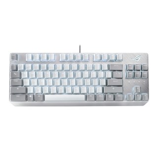 ASUS 華碩 REPUBLIC OF GAMERS ROG STRIX SCOPE NX TKL 機械式電競鍵盤 原廠保固, X806, 月光白, 青軸