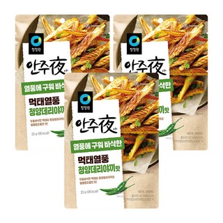 안주야 먹태열풍 청양데리야끼맛, 25g, 3개