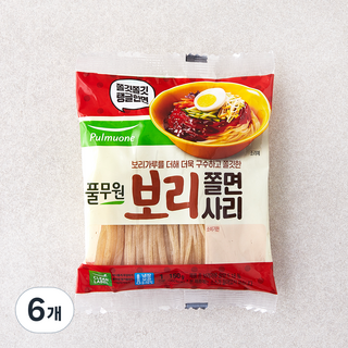 냉장_풀무원 보리 쫄면사리, 150g, 6개