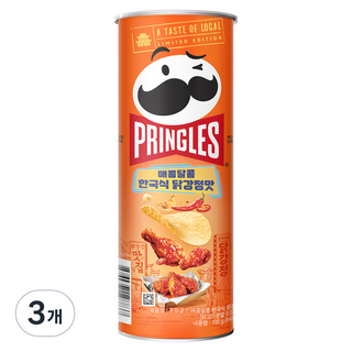 프링글스 매콤달콤 한국식 닭강정맛, 100g, 3개 대표 이미지 - 프링글스 맛 비교 추천