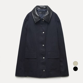 미쏘 여성용 배색카라 워크 자켓