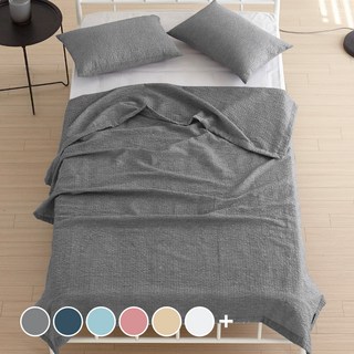 여름 홑이불 보드래 블라썸 리플샤카