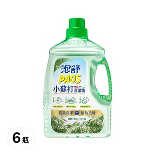 泡舒 洗潔精 小蘇打, 天然椰子油成分, 不咬手, 洗淨力強不殘留, 2.8kg, 6桶