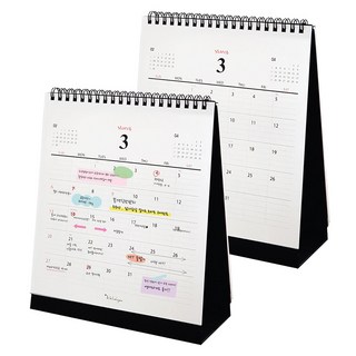 아이씨엘 2025 Desk Calendar M, 블랙, 2개