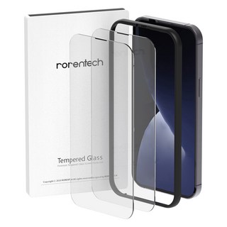 RORENTECH 鋼化玻璃螢幕保護膜 2入, 1組