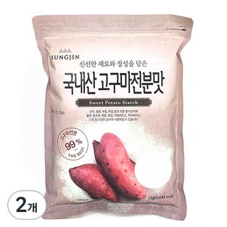 성진 국내산 고구마전분맛, 1kg, 2개