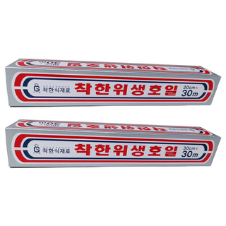 착한식재료 위생호일 25cm x 30m, 2개