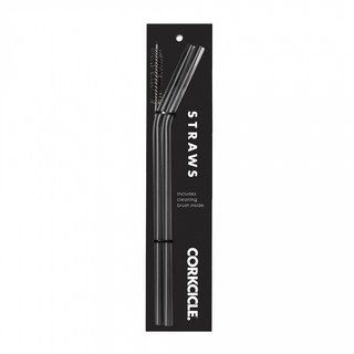 CORKCICLE. 酷仕客 不鏽鋼吸管組, 圓口不刮嘴, 弧形防滑螺紋, 適用寬口杯與手搖飲, 2支, 1組