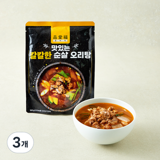 품애복 맛있는 칼칼한 순살 오리탕, 500g, 3개