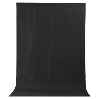 폴리천 방송 촬영 배경천 크로마키 스크린 2 x 3 m, 블랙, 1개