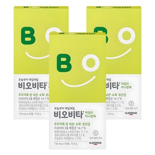 비오비타 패밀리 미니정제 유산균, 84정, 3개