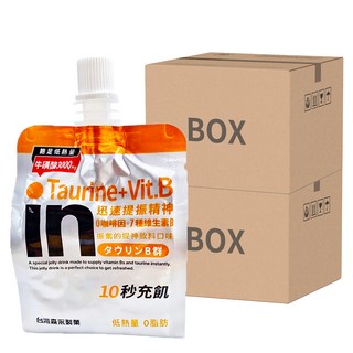 WEIDER 威德 in果凍 提神口味, 牛磺酸3000mg, 7種維生素B, 低熱量無咖啡因, 180g, 48包