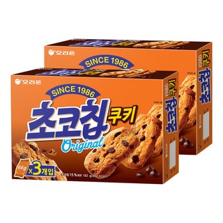 오리온 초코칩쿠키, 192g, 2개