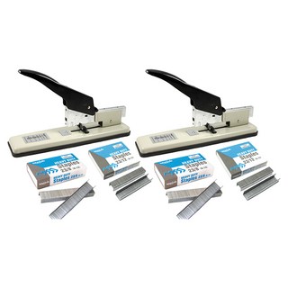 화신 113 제본용 스테이플러 + 스테이플 H13 8mm + H13 12mm, 혼합색상, 2세트