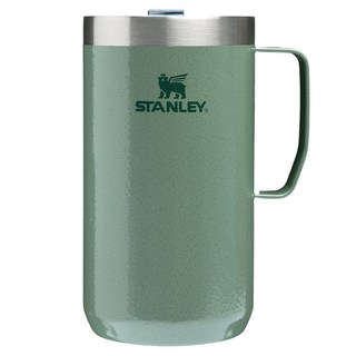 스탠리 클래식 진공 캠프 머그 텀블러, 해머톤 그린, 709ml, 1개