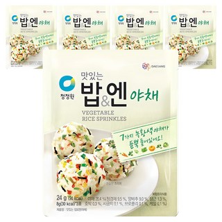 청정원 맛있는밥& 엔 야채 후리가케, 24g, 5개