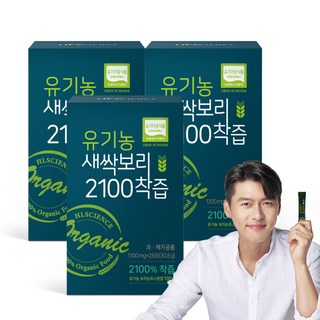 에이치엘사이언스 유기농 새싹보리 2100 착즙, 30.8g, 3개