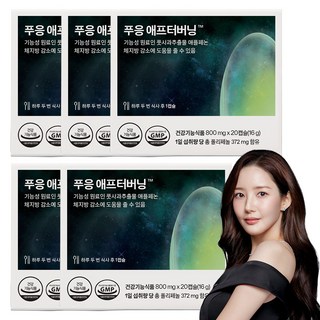 푸응 닥터블릿 애프터버닝 애플페논 풋사과 폴리페놀 다이어트 보조제 16g, 5개, 20정