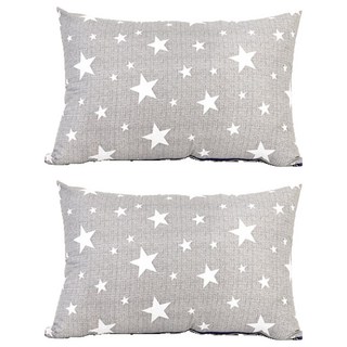 Magic Bed 厚實枕頭+枕芯, 灰星, 2個