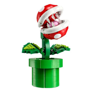 LEGO 樂高 71426 瑪莉歐系列 吞食花 Piranha Plant, 超級瑪利歐經典角色模型, 趣味擺設, 高度超過23公分, 1盒