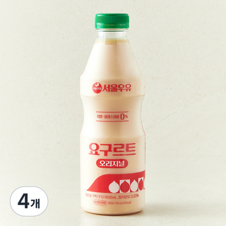 서울우유 요구르트, 4개, 1개입, 750ml