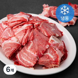 국제식품 호주산 수입우볼살 불고기용 1.4mm (냉동), 1kg, 6개