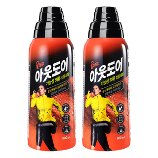 울샴푸 아웃도어 기능성의류 전용세제 본품, 2개, 800ml