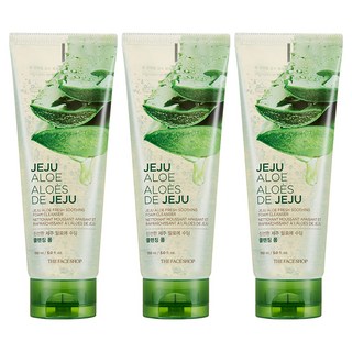 더페이스샵 신선한 제주 알로에 수딩 클렌징 폼, 150ml, 3개