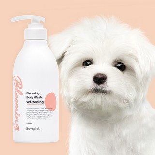 브리지테일 저자극 강아지 샴푸 하얀 강아지용 베이비파우더향, 1개, 500ml