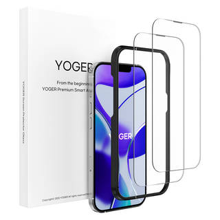 YOGER iPhone滿版強化玻璃螢幕保護膜, 2片