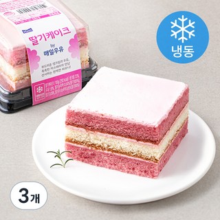 매일우유 딸기 케이크 (냉동), 100g, 3개