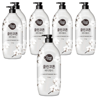 샤워메이트 클린코튼 바디워시, 1.2kg, 6개