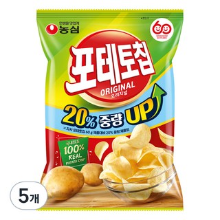 포테토칩 오리지널, 60g, 5개