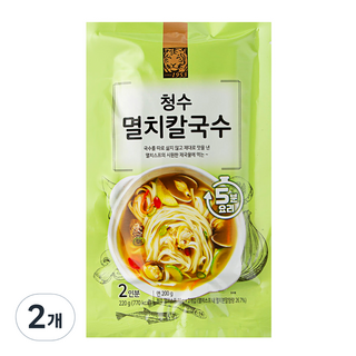 청수식품 청수 멸치 칼국수, 2개, 220g