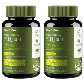 뉴트리디데이 녹차 카테킨 400, 60정, 36g, 2개