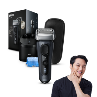 BRAUN 시리즈 8 SMART 전기면도기, 8563cc, 그레이