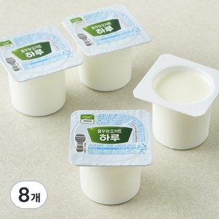 풀무원 하루 건강 요거트 컵 플레인, 80g, 8개