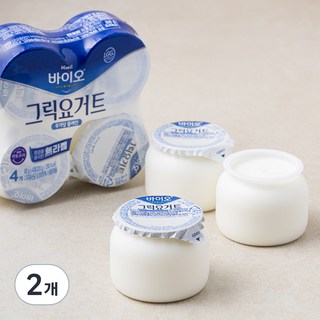 매일 바이오 그릭요거트 무가당 플레인 8개입, 80g, 2개