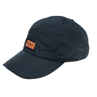 Matchwood Script Label Camp Cap 防水帽款 尼龍材質 輕量化 後扣可調整, 後扣為可調整式, 黑色
