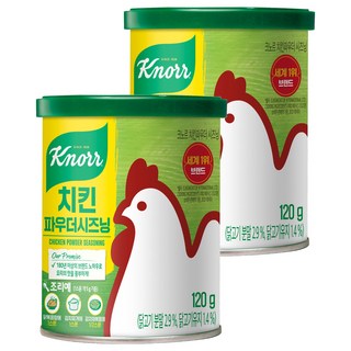 크노르 치킨파우더 시즈닝, 120g, 2개