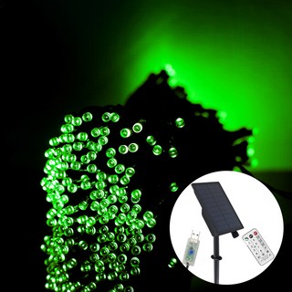 21세기트랜드 태양광 USB 꼬마 전구 200구 22m, 그린, 1개