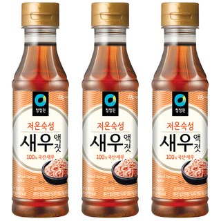 청정원 저온숙성 새우액젓, 500g, 3개