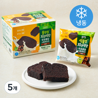 풀무원 식물성지구식단 두유퐁당 시퐁케이크 초코 5개입 (냉동), 175g, 5개