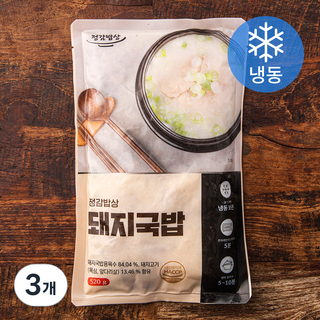 정감밥상 돼지국밥 (냉동), 520g, 3개