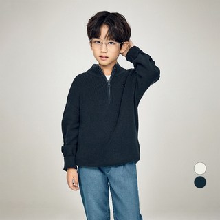 타미힐피거 남아용 하프 집업 스웨터